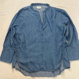 Lou & Grey Blue Relaxed Fit Shirt - Size M - Excellent Condition
